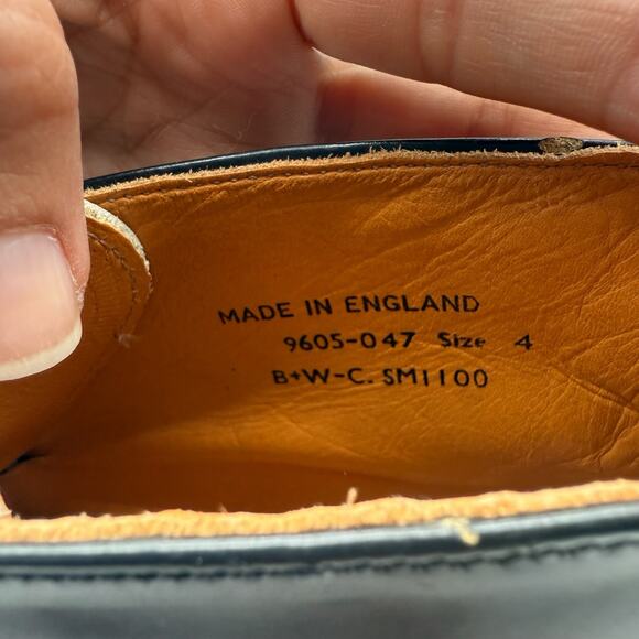 Vintage Dr. Martens Made England Black White Oxford‎ Boots Shoes Size 4 UK - Picture 8 of 11